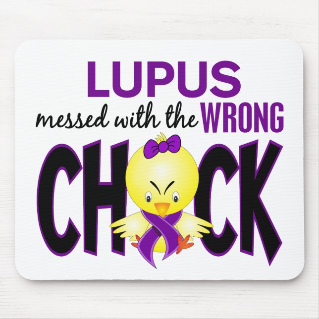 Lupus Messed With The Wrong Chick Mouse Mat (Front)