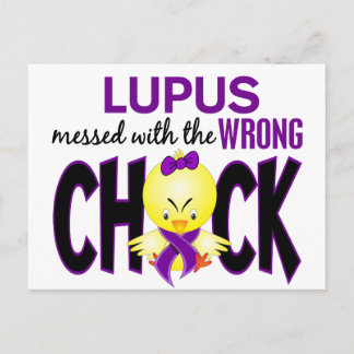 Lupus Messed With The Wrong Chick Postcard