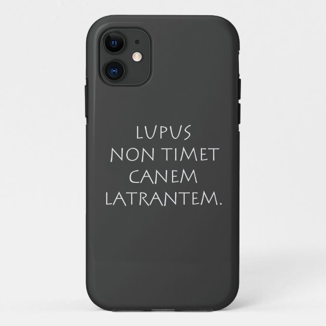 Lupus non timet canem latrantem Case-Mate iPhone case (Back)