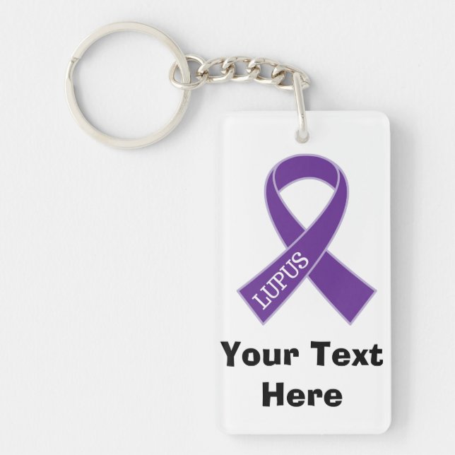 Lupus Personalised Awareness Gift Key Ring (Front)