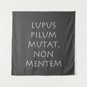 Lupus pilum mutat non mentem tapestry