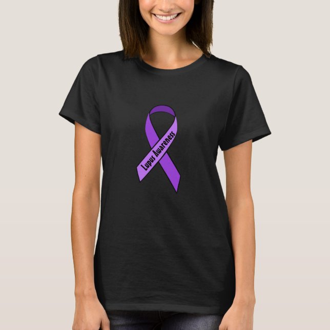 Lupus Purple Awareness Ribbon Shirt (Front)