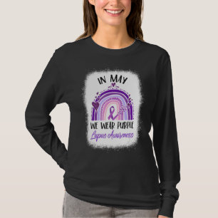 Lupus Rainbow In May We Wear Purple Lupus Awarenes T-Shirt