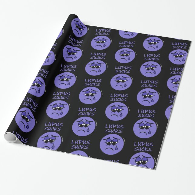 LUPUS SUCKS WRAPPING PAPER (Unrolled)