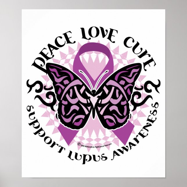 Lupus Tribal Butterfly Poster (Front)