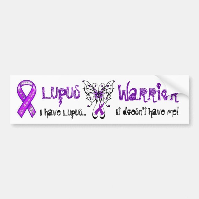 Lupus Warrior Bumper Sticker (Front)