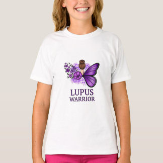 Lupus Warrior Butterfly t-shirt| Purple Awareness T-Shirt