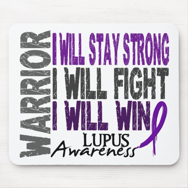 Lupus Warrior Mouse Mat (Front)