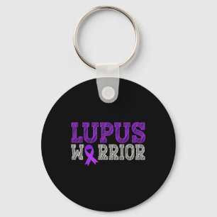 Lupus Warrior Purple Ribbon Lupus Awareness Month Key Ring