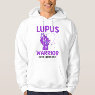 LUPUS WARRIOR Purple Ribbon Raising Awareness Hoodie