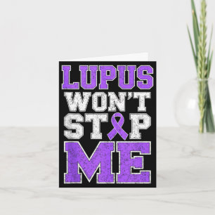 Lupus won't stop warrior fighter awareness purple card