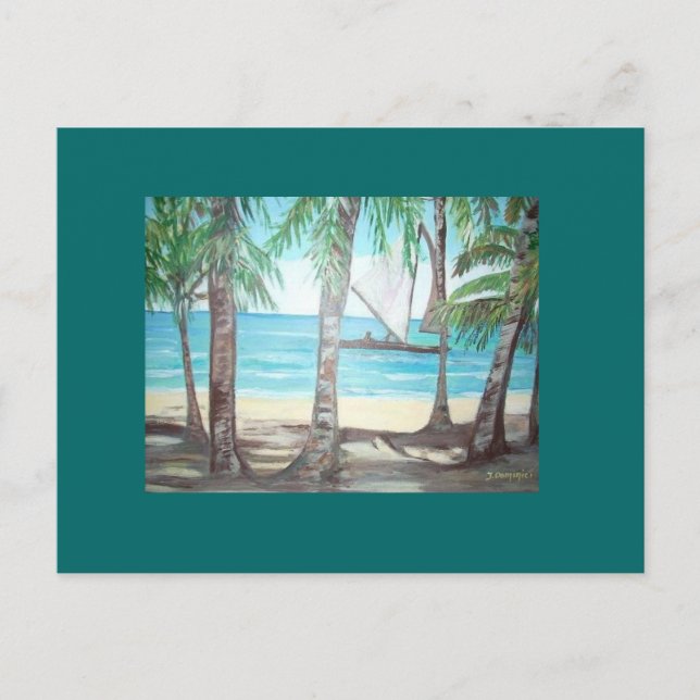 Luquillo Beach, Puerto Rico Postcard (Front)