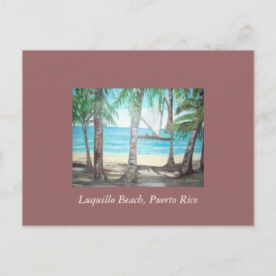 Luquillo Beach, Puerto Rico Postcard