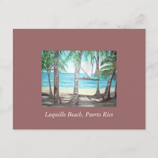 Luquillo Beach, Puerto Rico Postcard (Front)