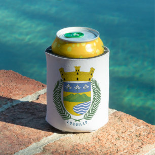 Luquillo coat of arms - Puerto Rico Can Cooler