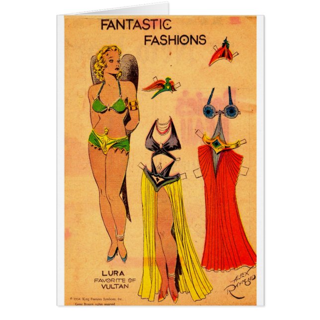 Lura Favourite of Vultan paper doll Flash Gordon (Front)