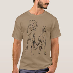 I Love Heart Lurchers Ladies Fitted T-Shirt