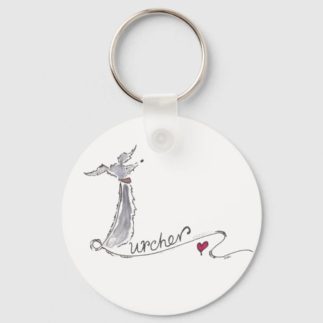 Lurcher Keyring (Front)