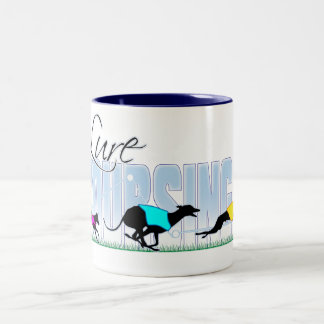 Lure Coursing Dogs Two-Tone Coffee Mug