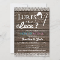 Lures or Lace Gender Reveal Blue or Pink