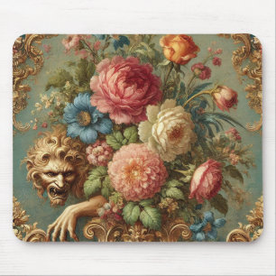 Lurking in Luxury – Gothic Floral Design Mouse Mat