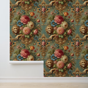 Lurking in Luxury – Gothic Floral Design Wallpaper