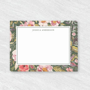 Luscious Floral Personalised Name Post-it Notes