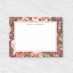 Luscious Floral Personalised Name Post-it Notes