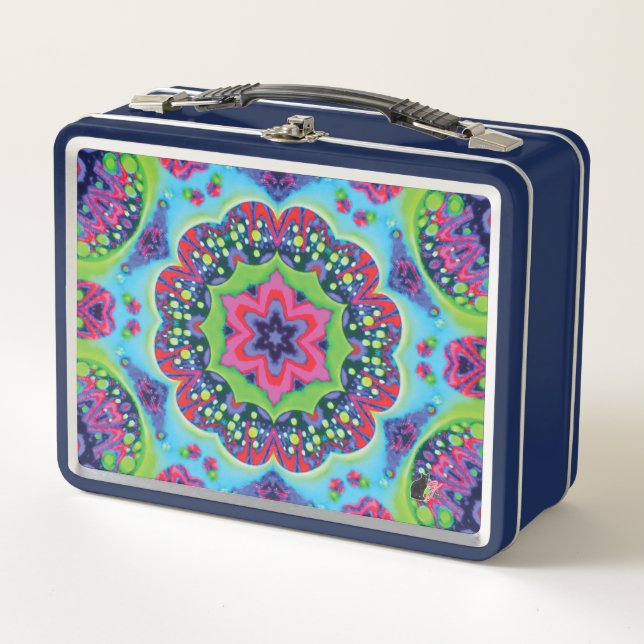 Luscious Kaleidoscope Metal Lunchbox (Front)