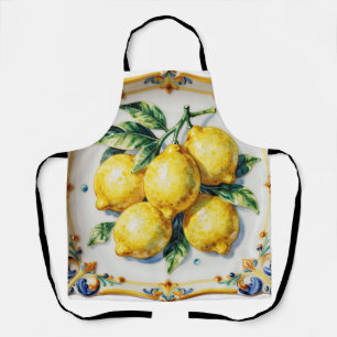 Luscious Lemons Ceramic Vibrant Italian  Apron