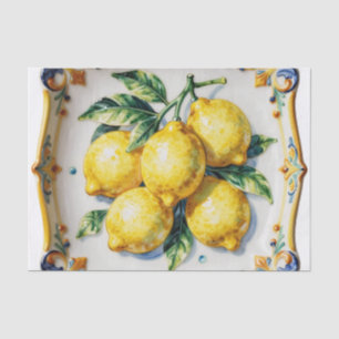 Luscious Lemons Ceramic Vibrant Italian Tissue Paper