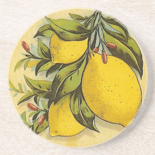 Luscious Lemons Coaster (Front)