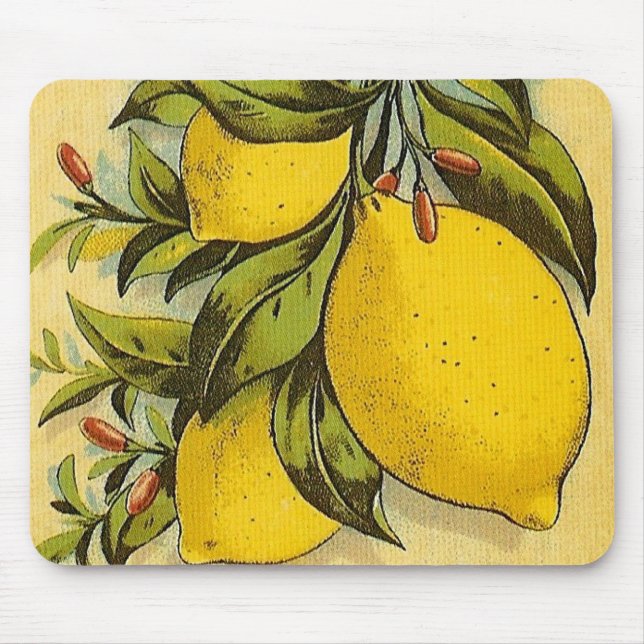 Luscious Lemons Mouse Mat (Front)