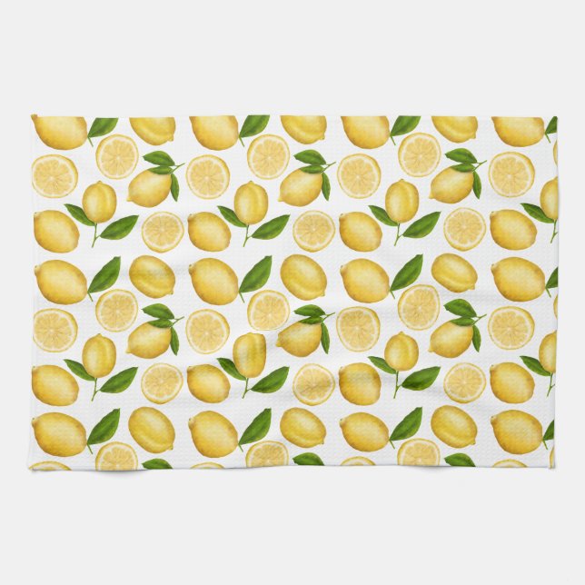 Luscious lemons tea towel (Horizontal)