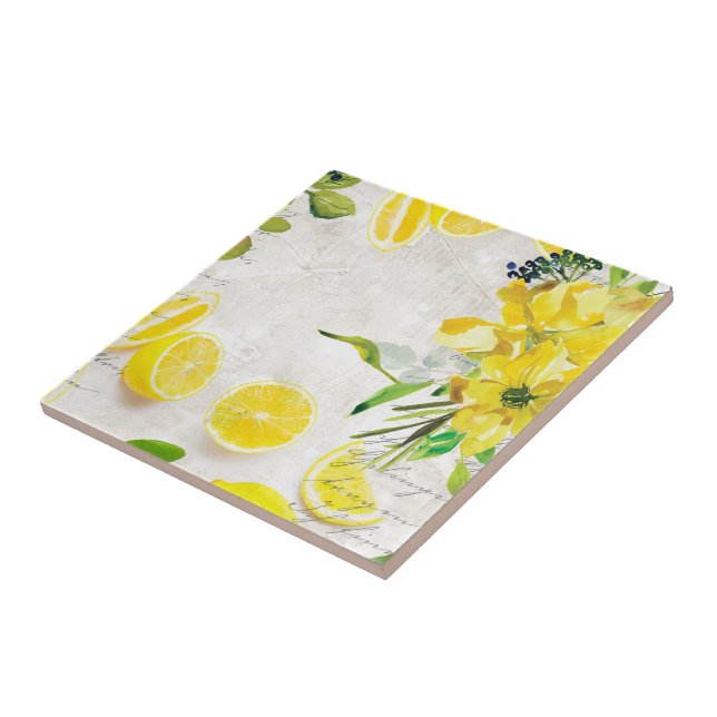 Luscious Lemons Tile (Side)