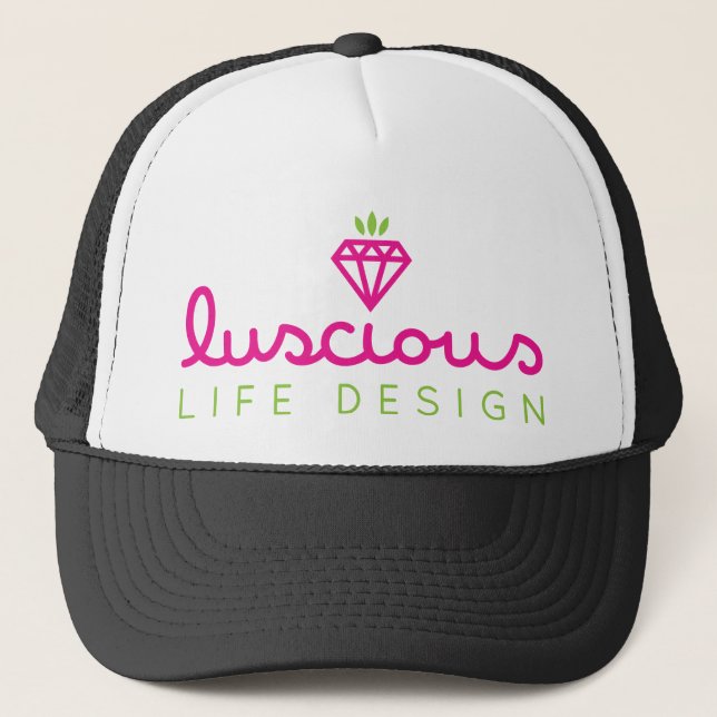 Luscious Life Design Trucker Hat (Front)
