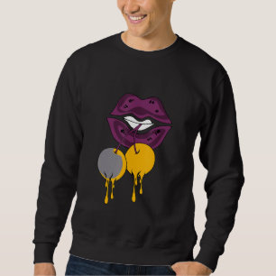 Luscious Lips Dripping Sneaker Match 6 Bordeaux Sweatshirt