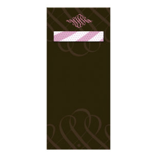 Luscious Pink & Chocolate Rack Card