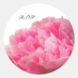 Luscious Pink Peony Custom Envelope Seals