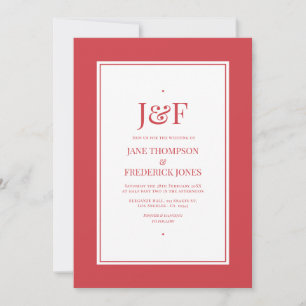 Luscious Red Colour Wedding Invitation