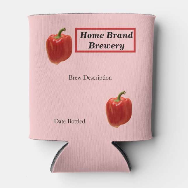 Luscious Red Pepper  Can Cooler (Front)