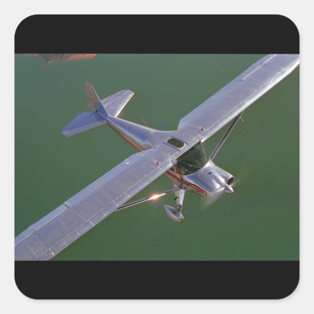 Luscombe, Model 8, 1948_Classic Aviation Square Sticker (Front)