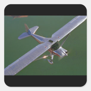 Luscombe, Model 8, 1948_Classic Aviation Square Sticker