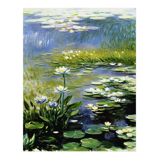 Lush Agapanthus Flowers at Giverny Photo Print (Front)