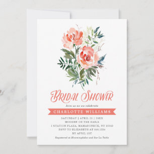 Lush Blooms Bridal Shower Invitation