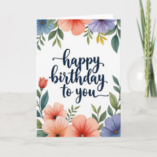 Lush Blossom Birthday Card