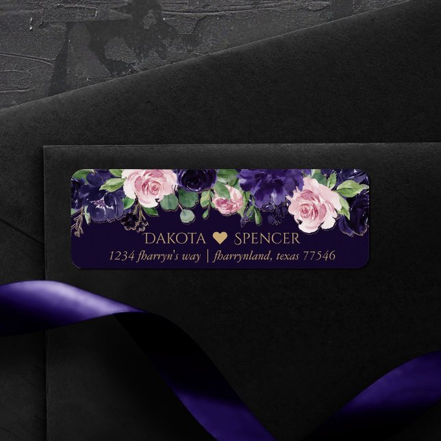 Lush Blossom | Dark Purple and Pink Roses Address (Creator Uploaded)