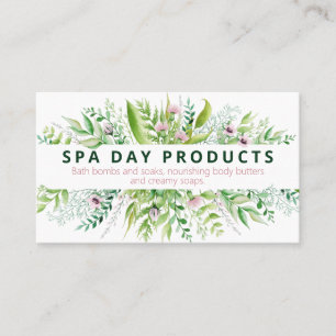 Lush Bouquet DIY Handmade Spa Bath Skincare Business Card