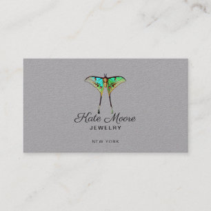 Lush Butterfly Logo Grey Jewellery Designer Calling Card