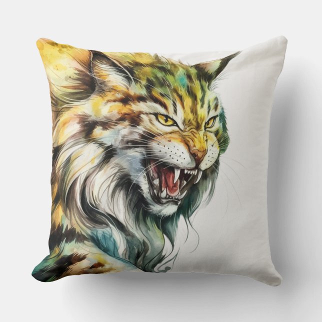  Lush Cat Pillow Cosy Decor for Cat Lovers (Front)